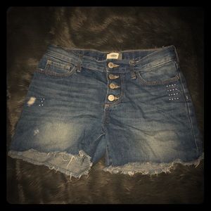 Denim shorts